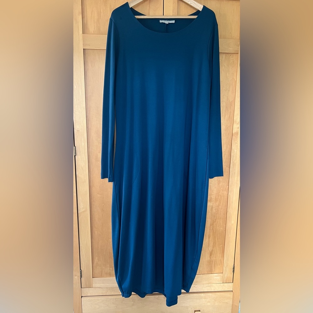 NWOT bryn Walker Philippa Midi/Maxi Tulip Dress XL blue